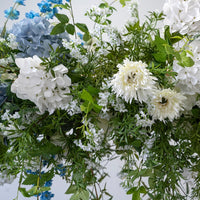 Flowerva Blue Forest Style Simulated Flower Decoration