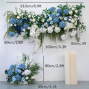 Flowerva Hortensia Rose Bleu Et Blanc Avec Vignes Vertes Décoration De Fête De Mariage