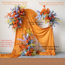 Flowerva Orange Premade-Flower Wedding&Proposal Stage Background Arrangement Set Decoration