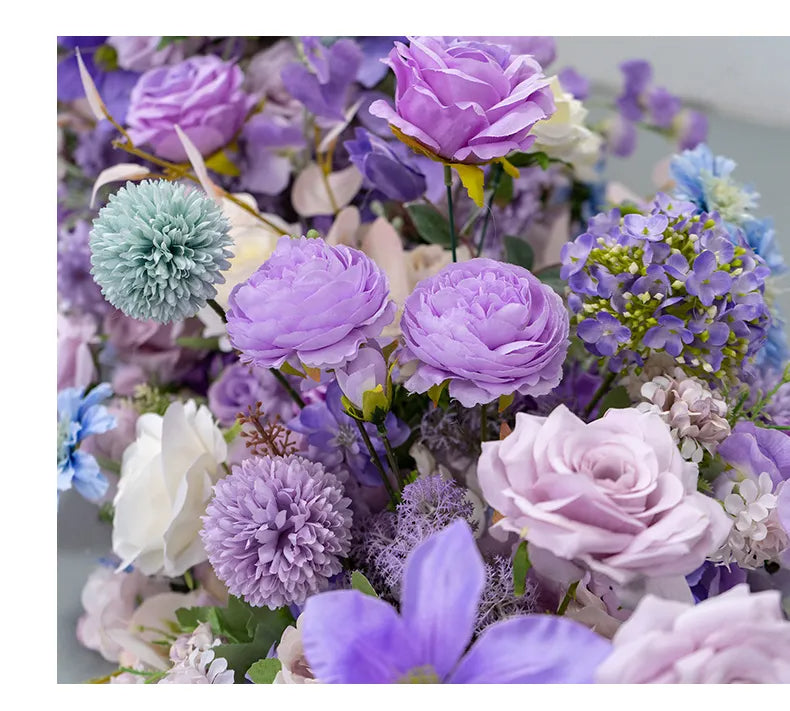 Flowerva – fleurs de Table longues violettes, décoration de cérémonie de mariage, fleurs artificielles