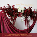 Flowerva Dark Red Wedding Welcome Floral Arrangement Shooting Background Road Guide Simulation Flower