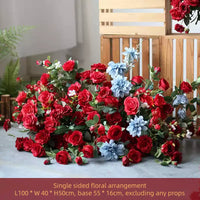 Flowerva Dark Red Wedding Welcome Floral Arrangement Shooting Background Road Guide Simulation Flower