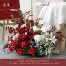 Flowerva Dark Red Wedding Welcome Floral Arrangement Shooting Background Road Guide Simulation Flower