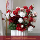 Flowerva Dark Red Wedding Welcome Floral Arrangement Shooting Background Road Guide Simulation Flower