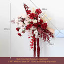 Flowerva Dark Red Wedding Welcome Floral Arrangement Shooting Background Road Guide Simulation Flower