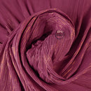 Rose violet or chaud estampage rides plissage Texture tissu décoration de mariage