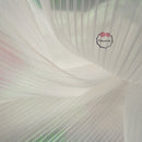 Tissu Organza plissé à Texture sirène blanche fantôme, décoration de mariage, conception de robe de mariée