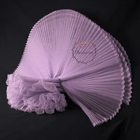 Light Purple Great Pleated Organza Crinkle Fabric 6324