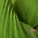 Avocado Green Great Organ Pleated Organza Crinkle Fabric 6324