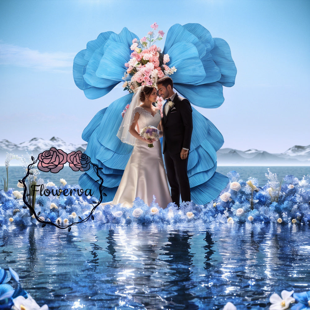 Flowerva Blue Butterfly Wedding&Party Decoration