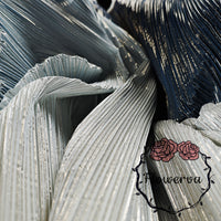 Tissu à Texture plissée et dégradé, gris, bleu, or chaud, estampage, décoration de mariage