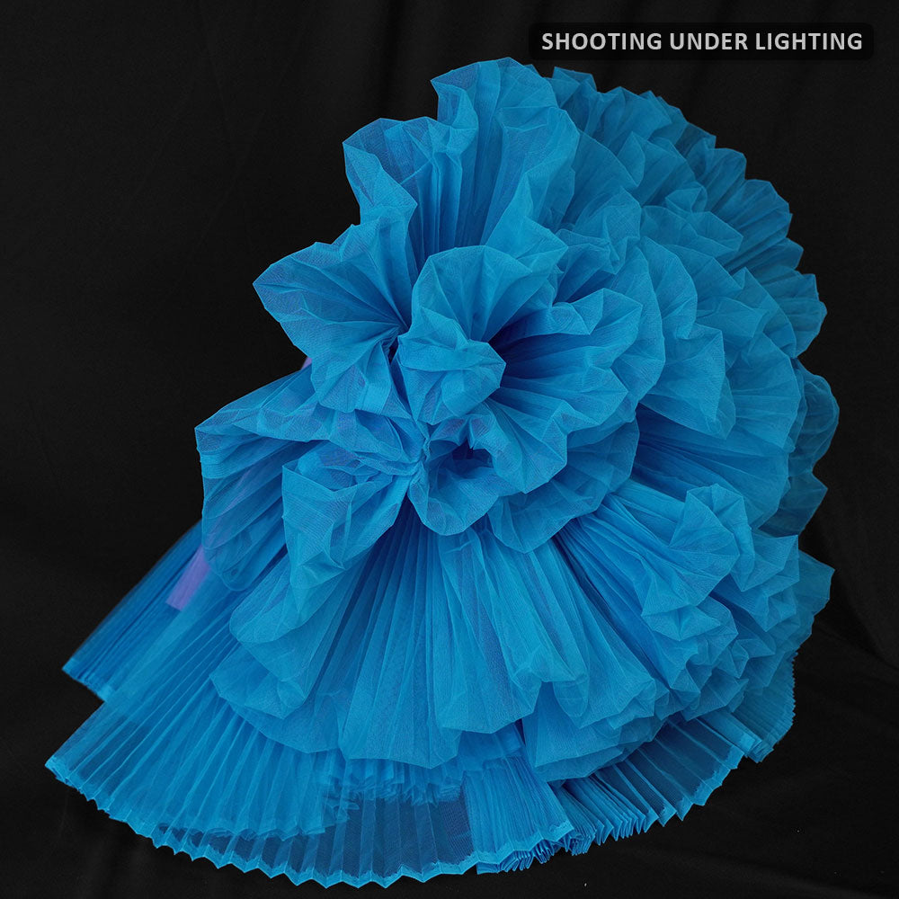 Blue Enchantress Pleated Fabric Bouquet