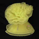 Bright And Eye-Catching Bright Yellow Pleated Fabric Bouquet