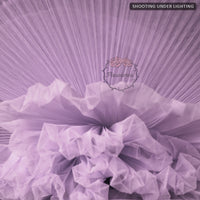 Flowerva Light Purple Great Pleated Organza Crinkle Fabric 6324