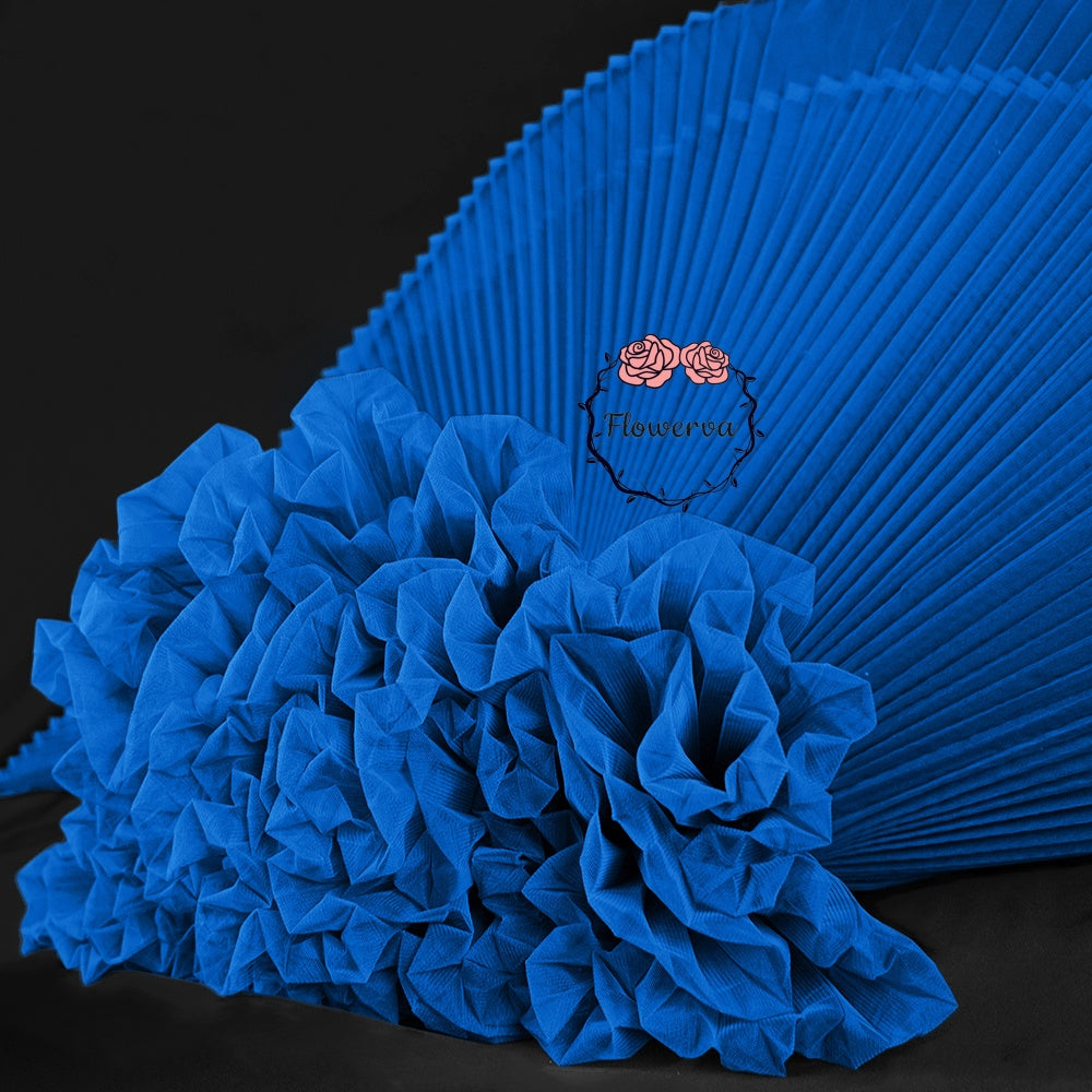 Klein Blue Enchantress Pleated Fabric Bouquet