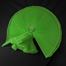 Grass Green Great Pleated Organza Crinkle Fabric 6324