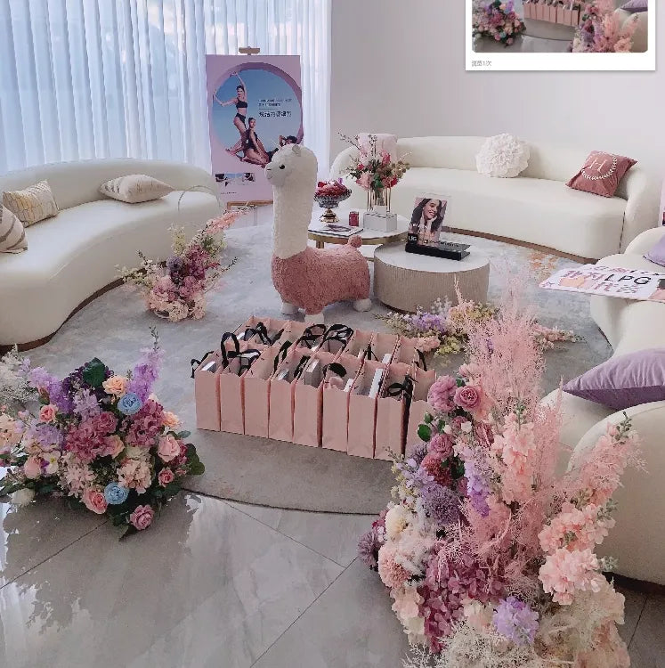 Flowerva – ensemble d'arrangements floraux simulés de style pastoral, arrangement décoratif d'extérieur violet