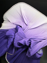 Flowerva – tissu plissé dégradé de couleur texturé, décoration de fond faite à la main pour bricolage