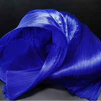 Klein Blue Glossy Pleated Texture Wedding Dress Styling Fabric