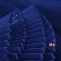 Royal Blue Great Pleated Organza Crinkle Fabric 6324