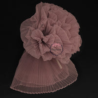 Bean Paste Great Pleated Organza Crinkle Fabric 6324