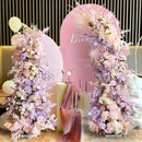 Flowerva Fragrant Taro Purple Horn Arch Simulation Flower Wedding&Event&Party Stage Background Decoration