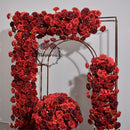 Flowerva Dark Red Series Simulated Floral Art Wedding&Party Stage Arrangement