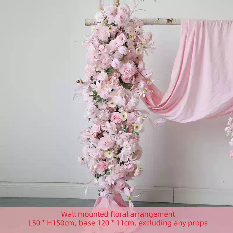 Flowerva Pink Simulation Flower Ball Arch Wedding Stage&Party&Car Show Decoration And Arrangement