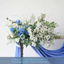 Flowerva Fresh Blue and White Simulated Floral Arrangement Wedding&Event&Party Background Stage Decoration