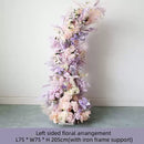 Flowerva Fragrant Taro Purple Horn Arch Simulation Flower Wedding&Event&Party Stage Background Decoration