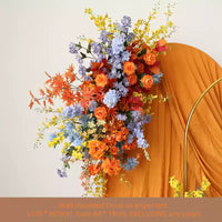 Flowerva Orange Premade-Flower Wedding&Proposal Stage Background Arrangement Set Decoration