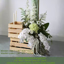 Flowerva Green Floral Scene Arrangement Wedding Event Background Set Props Simulated Flowers