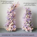 Flowerva Fragrant Taro Purple Horn Arch Simulation Flower Wedding&Event&Party Stage Background Decoration