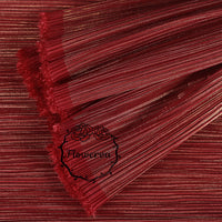 Wine Red Hot Gold Stamping Wrinkle Pleating Texture Fabric Wedding Decoration