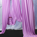 Flowerva Fantasy Purple Milk Silk Elastic Drapery Wedding Scene Decoration #64