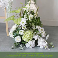 Flowerva Green Floral Scene Arrangement Wedding Event Background Set Props Simulated Flowers