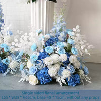 Flowerva Blue Wedding Event Simulation Floral Arch Flower Platform Pillar Flower Pile Props