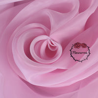 Flowerva Pink High Density Silk Organza Wedding&Party Design Fabric