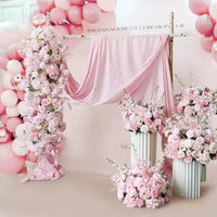 Flowerva Pink Simulation Flower Ball Arch Wedding Stage&Party&Car Show Decoration And Arrangement