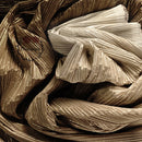 Dégradé café chaud or estampage rides plissage Texture tissu décoration de mariage