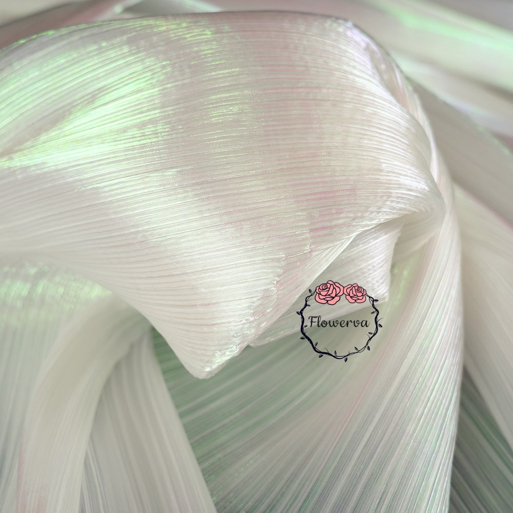 Mermaid Texture Pleated Organza Fabric Wedding Decoration Wedding Dress Design