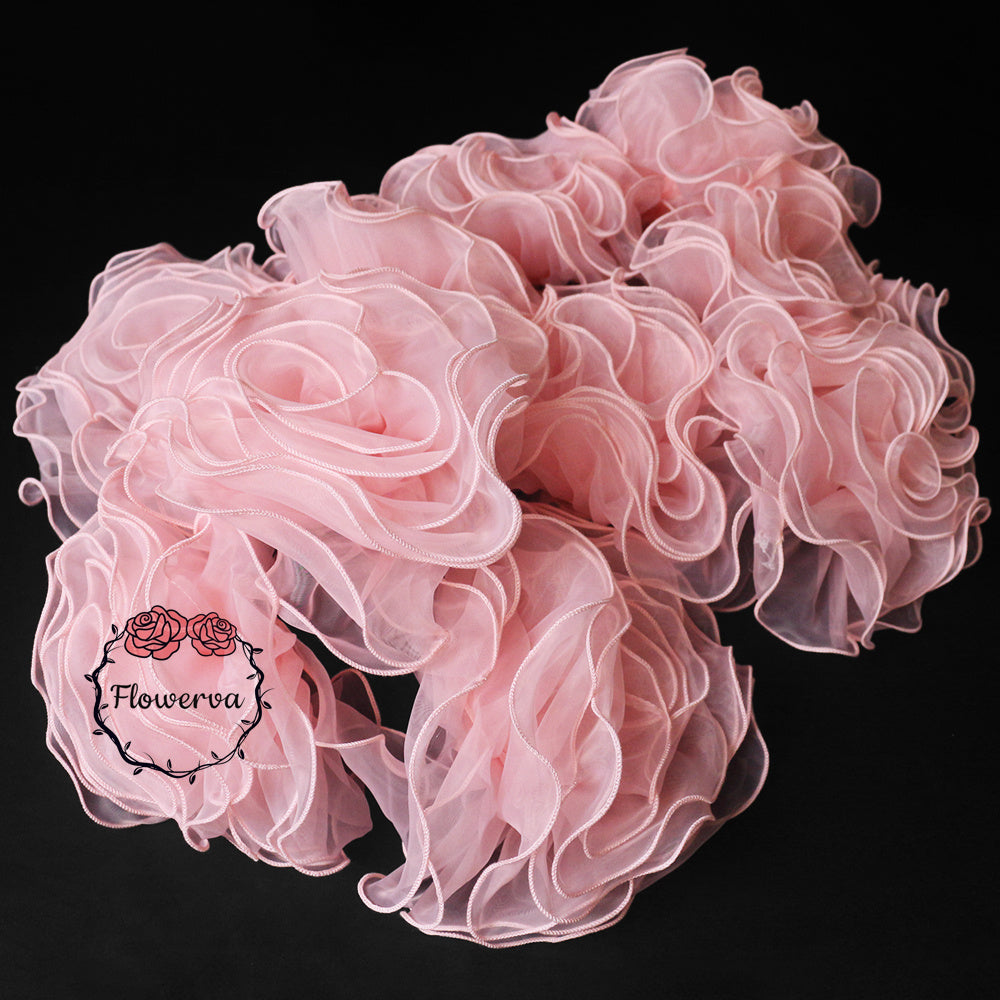 Super Fluffy Organza Big Flower Wedding Dress/Bridal Hair Accessories/Stage Decoration