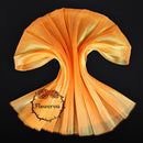 Orange Mermaid Texture Pleated Organza Fabric Wedding Decoration Wedding Dress Design