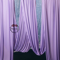 Draperie verticale élastique violet clair, décoration de fête et de mariage #18