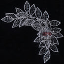 Flowerva Forest Hollow Leaves Rhinestone Wedding Dress Bride Headband