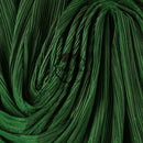 Tissu de gravure de décoration plissé Flowerva vert olive