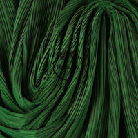 Tissu de gravure de décoration plissé Flowerva vert olive