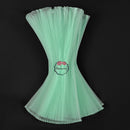 Aqua Green Great Pleated Organza Crinkle Fabric 6324