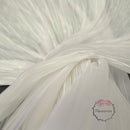 Pearlescent White Yarn Texture Wrinkle Luminous Fabric Wedding Style Stage Decoration Floral Fabric