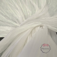 Pearlescent White Yarn Texture Wrinkle Luminous Fabric Wedding Style Stage Decoration Floral Fabric